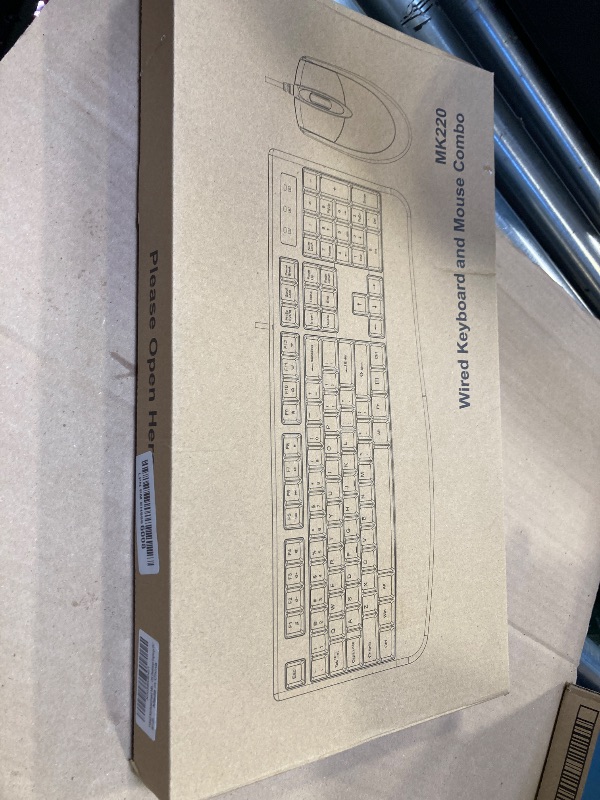 Photo 1 of Wired Keyboard and Mouse Combo, EDJO Full-Sized Ergonomic Computer Keyboard with Palm Rest and Optical Wired Mouse for Windows, Mac OS Desktop/Laptop/PC