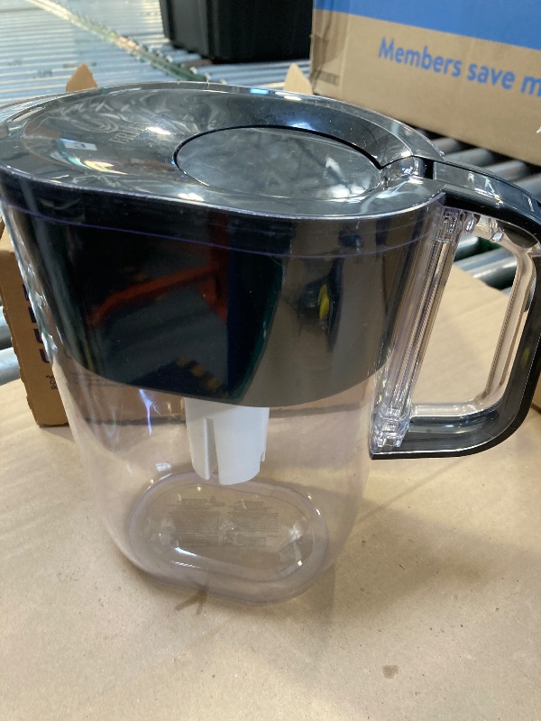 Photo 1 of Brita Large Water Filter Pitcher for Tap and Drinking Water with SmartLight Change Indicator, Includes 1 Standard Filter, BPA-Free, Lasts 2 Months, 10-Cup Capacity, Stretch Limo Black