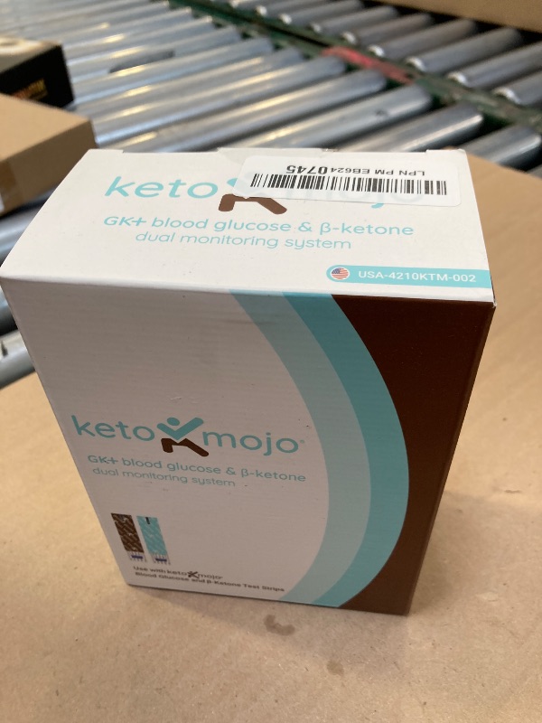 Photo 1 of KETO-MOJO GK+ Bluetooth Glucose & Ketone Testing Kit + Free APP for Ketosis & Diabetes Support. 20 Blood Test Strips (10 Each), Meter, 20 Lancets, Lancing Device, and Control Solutions