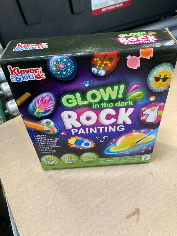 Photo 1 of JOYIN Rock Painting Kit- Glow in The Dark Rock Kit, Arts and Crafts for Kids Ages 6-12, Art Supplies Toy, Kids Craft Paint Kits, Arts & Crafts for Boys Girls Birthday Party Gift Toy