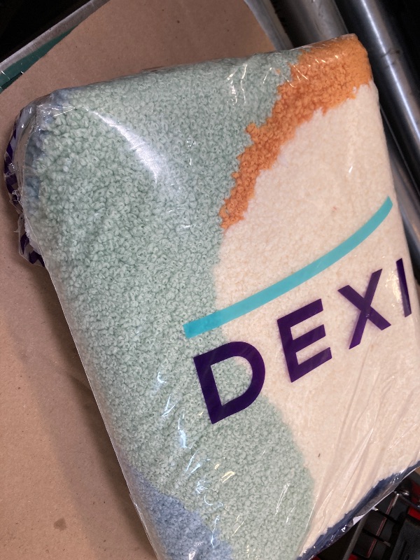 Photo 1 of DEXI Bathroom Rug Washable, 24x36 Non Slip Bath Mat Absorbent, Thick Soft Plush Microfiber Bathmat for Shower Floor, Sink Accessories Decor, Colorful
