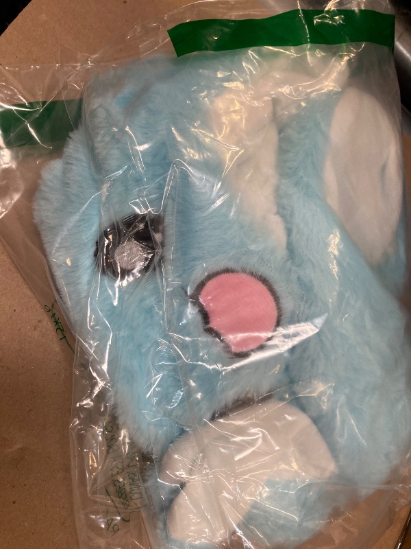 Photo 1 of 1pc------umbresen Bunny Hat Ear Moving Jumping Rabbit Hat Funny Cute Plush Animal Cap with Paws for Kids Women Girl Party Christmas Holiday Birthday Dress up Cosplay Costume Gift (Blue)