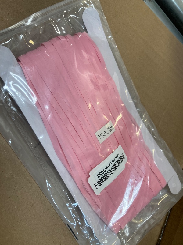 Photo 1 of Pastel Pink Party Backdrop Decoration - GREATRIL Baby Pink Foil Fringe Streamers for Baby/Boo Day/Valentines/Cowgirl/Sweet/Cloud/Unicorn/Princess/Bow Themed - 3.2ft X 8.2ft - 2 Packs