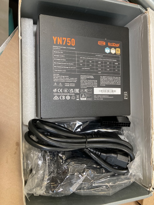 Photo 1 of PCCOOLER CPS YN1000 Power Supply, 1000W 80 Plus Gold Certified Fully Modular PCIe 5.1 & ATX 3.1 Gaming PSU, Wide Compatibility, 135mm FDB Fan, Full Japan Electrolytic Capacitors - 