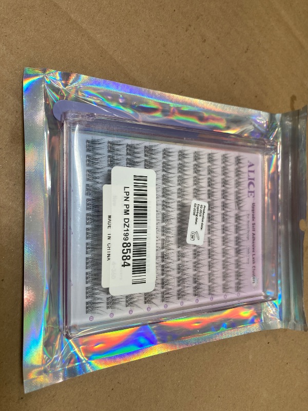 Photo 1 of ALICE Self Adhesive Eyelashes Natural Self Adhesive Lash Clusters No Glue Needed Wispy Reusable Press on Lashes Pre-Glue 10-12mm 120pcs DIY Eyelash Extensions Kit with Lash Tweezers