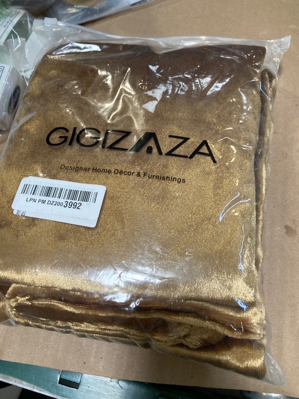 Photo 1 of GIGIZAZA Gold Velvet Pillow Covers 26x26, Pack of 2 Throw Pillows Square Covers Modern Decorative Big Pillows Cases for Living Room Couch Vintage Cushion Covers