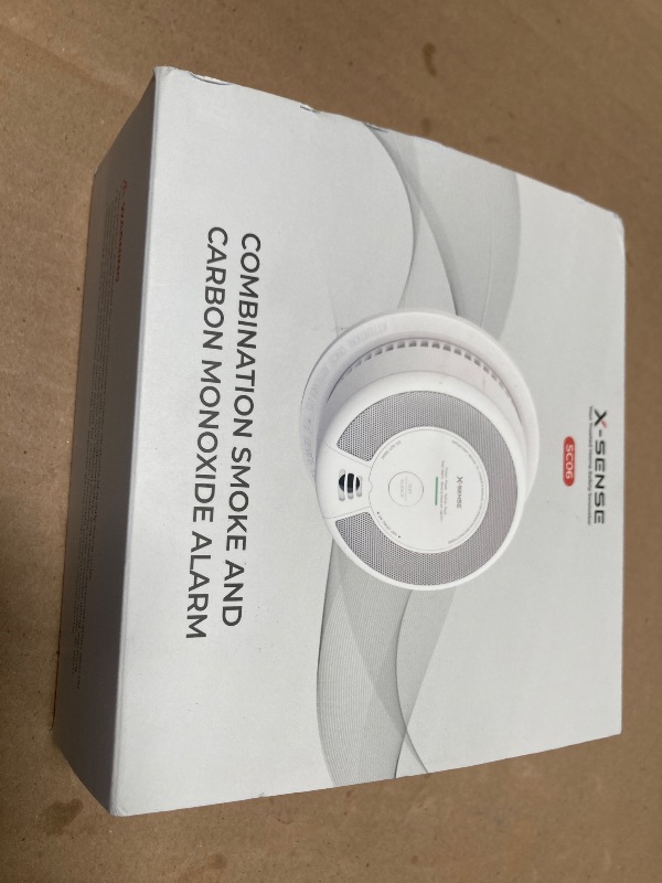 Photo 1 of X-Sense 2-in-1 Smoke and Carbon Monoxide Detector Alarm (Not Hardwired), 10-Year Battery-Operated Dual Sensor Fire & CO Alarm, SC06, 1-Pack