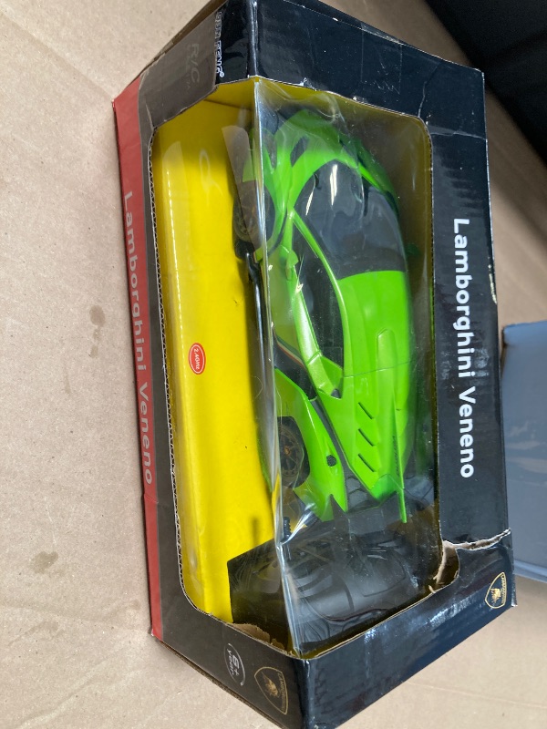 Photo 1 of QUN XING Remote Control RC CAR Racing Cars Lambo Officially Licensed 1:24 Toy RC Cars Model Vehicle for Boys 5,6,7,8 Years Old, Green