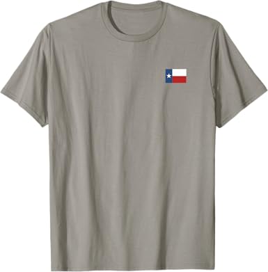 Photo 1 of S---Texas T shirt Women Men | Left Chest Texas State Flag T-Shirt