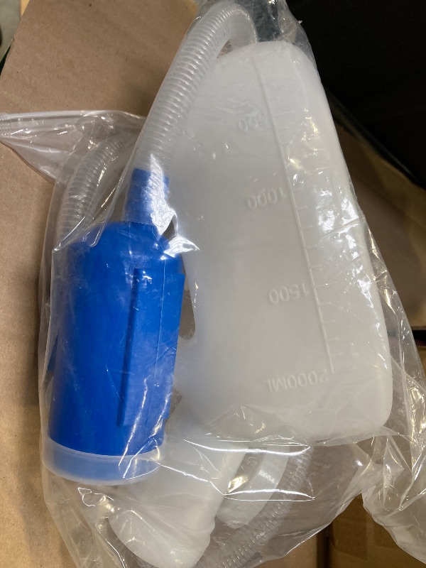 Photo 1 of Takuyada Men Reusable Pee Jug Male Urine Bottle 47.2" Long Tube with Lid Portable Thicken Men's Potty 2000ml for Hospital Camping Car Travel Toilet Universal Urinals