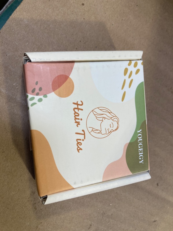Photo 1 of 3PCS Rose Gold Hair Ties, Metal Hair Ties for Thick Hair, Elegant Durable Geometric Design, Rose Gold Hair Accessories Stretchy Non-Damage Ponytail Holders, 3 Styles in Box Holiday Gifts