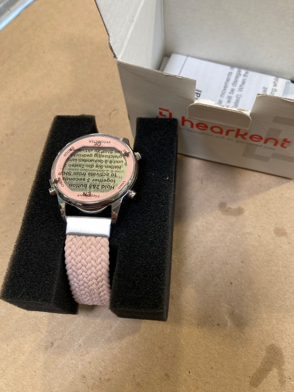 Photo 1 of Hearkent Ladies Pedometer Watch for Walking-Step Tracker Watch with Calories Counter-Non Bluetooth Pedometer Watches-LCD Large Numbers-30M Waterproof Watch-Wrist Watch Step Counter for Women(Pink)