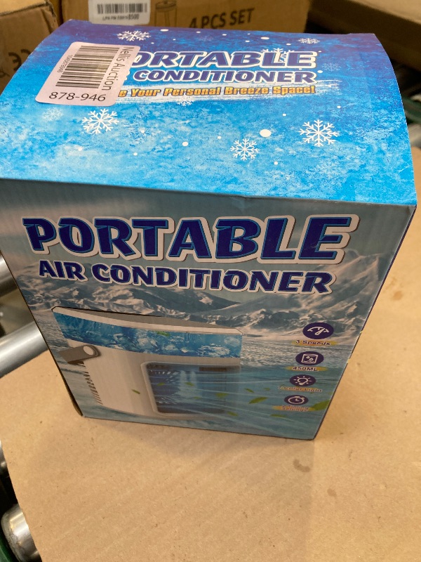 Photo 1 of Portable Air Conditioners, Instant Cooling Mini Air Conditioner 3 Wind Speeds & Humidifier Mist USB Portable AC, Personal Air Cooler with Timer, 7 Colors Light, Mini AC for Bedroom, Office and Camping