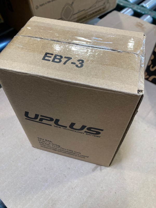 Photo 1 of UPLUS YTX7L-BS Motorcycle ATV Battery, EB7-3 Maintenance Free 12V 6AH SLA Batteries Snowmobile Scooter AGM Battery, Replacement for YTX7L-4, LTX7L-BS,NTX7L-BS,FTX7L-BS,ETX7L-BS,CTX7L-BS,GTX7L-BS,GSX7L