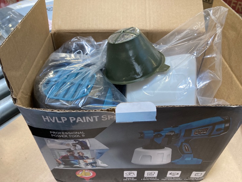 Photo 1 of Paint Sprayer Tool 800W High Power Electric Spray Paint Gun Easy to Clean for Furniture Cabinets Fence Walls Door Garden Chairs Blue