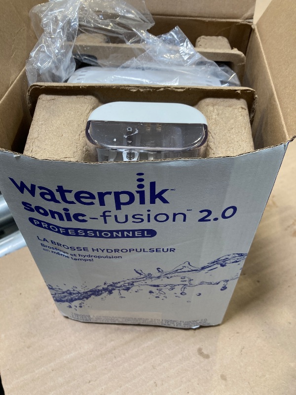 Photo 1 of Waterpik Sonic-Fusion 2.0 Professional Flossing Electric Toothbrush with Water Flosser Combo In One, White SF-04, 