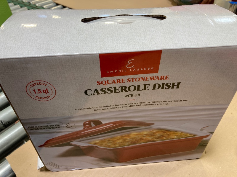 Photo 1 of Emeril Lagasse Rectangle Stoneware Baking Dish - Perfect for Casseroles, Lasagna, and More!