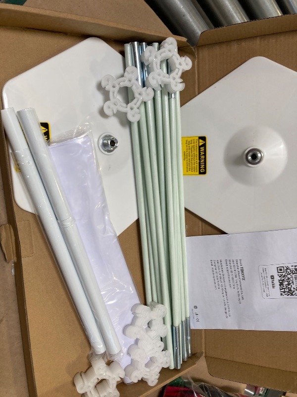Photo 1 of TEKXYZ Balloon Arch Stand Kit, 10FT Wide & 7.5FT High Adjustable Balloon Arch Frame, Ideal For Party Decorations, Not Include Balloons
