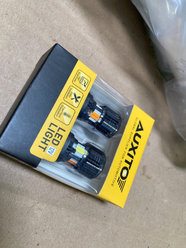 Photo 1 of AUXITO Latest CANBUS 3157 Switchback LED Bulbs 3057 3457 4157 Dual Color Amber/White Anti Hyper Flash Built-in Resistor Error Free Turn Signal Lights and DRL/Parking Lights, Pack of 2