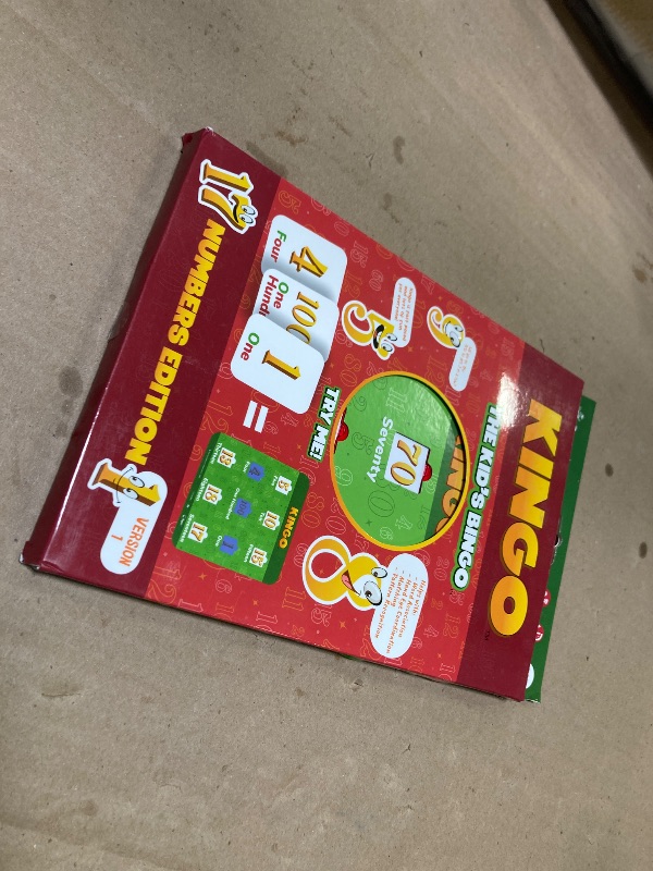 Photo 1 of Regal Games Kingo Numbers Edition Bingo Game - Fun Educational Card Game for Preschool & Kindergarten Kids - Phonics, Vocabulary Builder, Math Games, Family Play, for Classroom & Home