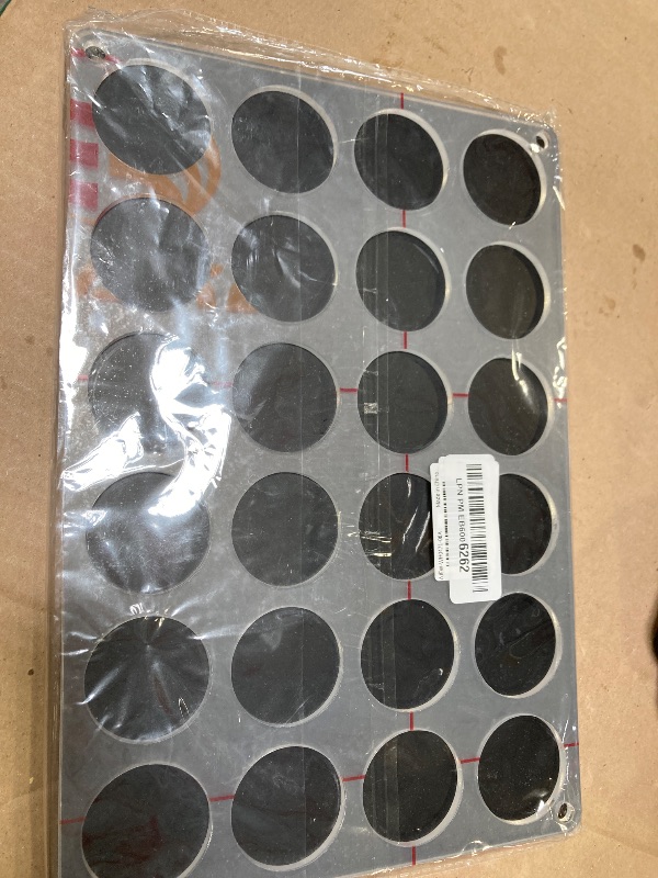 Photo 1 of NBEADS 24 Shot Glass Tray Holder, Bar Acrylic Shot Glasses Holders Wine Glass Cup Serving Tray Cups Organizer Shot Glass Display Bar Accessories for Party, Bar, Club, Hole: 1.5"