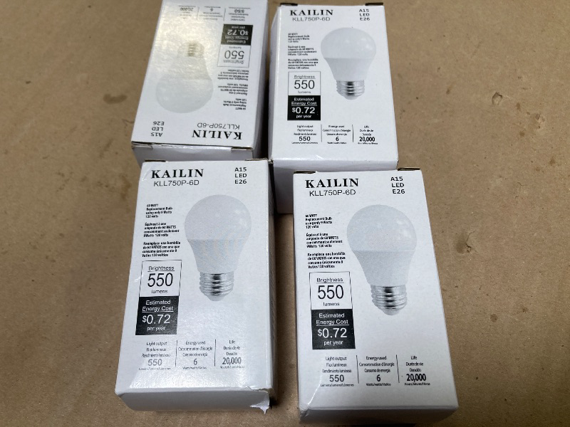 Photo 1 of 4 light Bulbs A15 LED E26