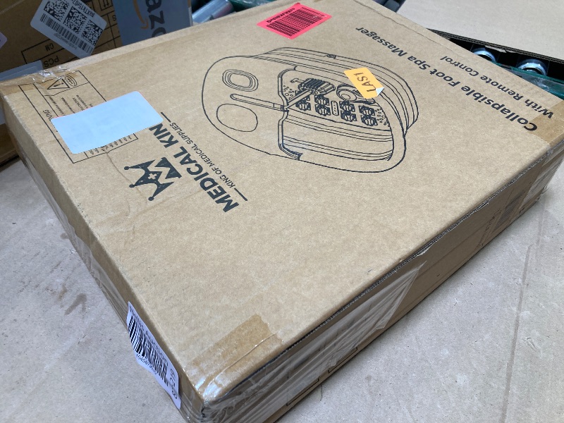 Photo 1 of Medical king Foot Spa with Heat and Massage and Jets Includes A Remote Control A Pumice Stone Collapsible Massager with Bubbles and Vibration
