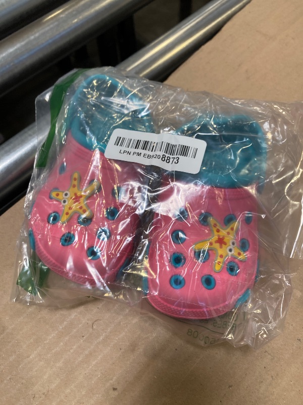 Photo 1 of size 24---Namektch Toddler Little Kids Clogs Slippers Sandals, Non-Slip Girls Boys Clogs Slide Lightweight Garden Shoes Slip-on Beach Pool Shower Slippers Pink