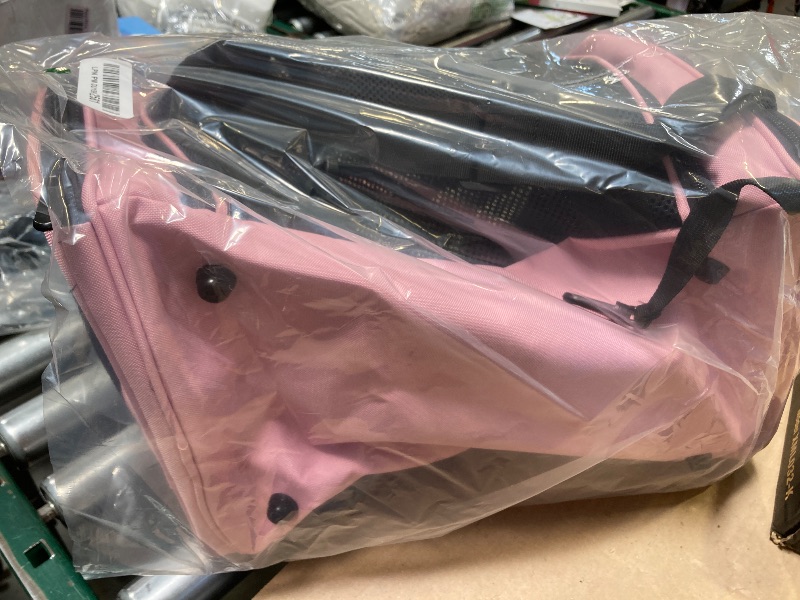 Photo 1 of Henkelion Pet Carrier for Small Medium Cats Dogs Puppies up to 15 Lbs, TSA Airline Approved, Soft Sided, Collapsible Travel - Pink