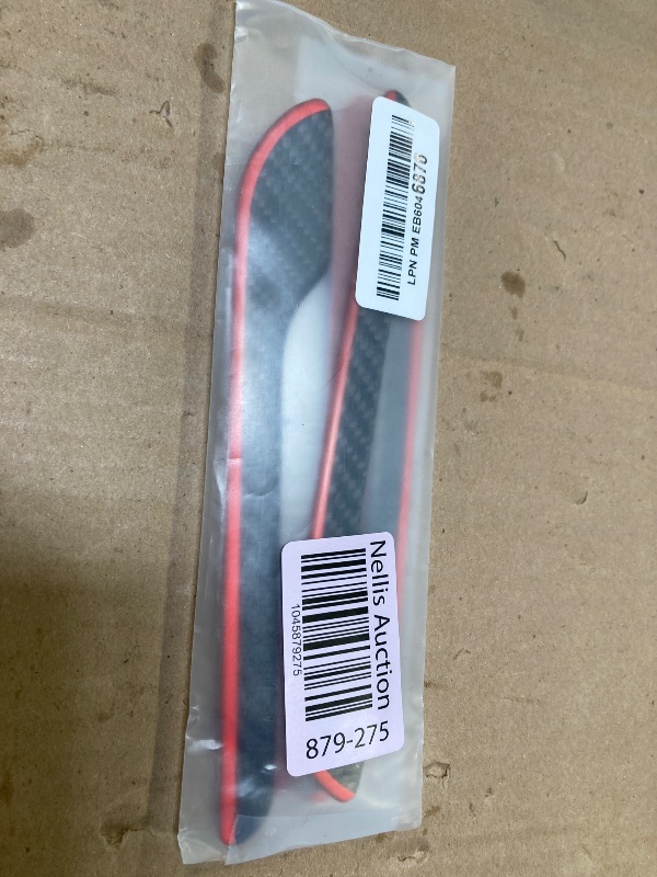 Photo 1 of 4PCS Compatible with Tesla Model 3 Model Y 2017-2024 Accessories Carbon Fiber Trim Car Door Handle Cover Decal Sticker Wrap Kit (Red Line)