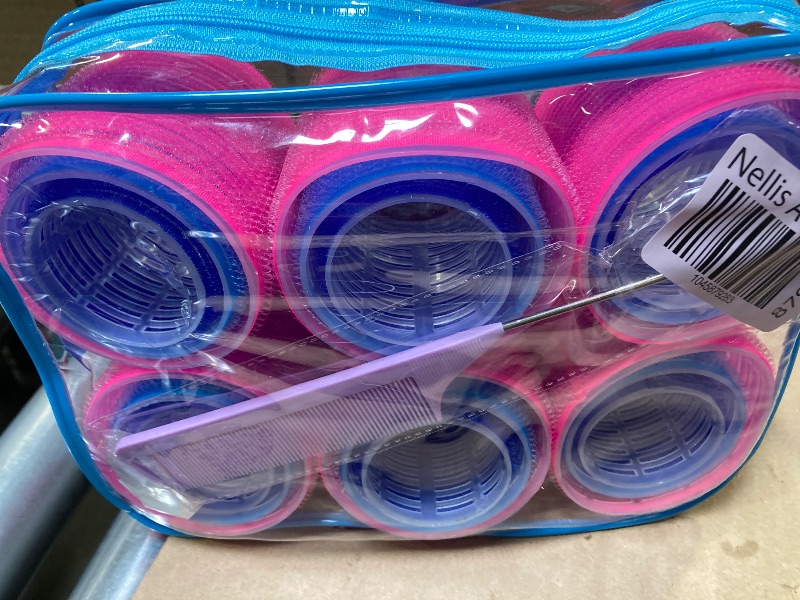 Photo 1 of 3'' Extra Large Hair Rollers Set, Jumbo Hair Rollers for Long Hair,31 Packs 3 Sizes with Clips & Comb, Big Self Grip Curlers, Velcrorollers for Hair Salon (3''/2.5''/2'') Travel Packing