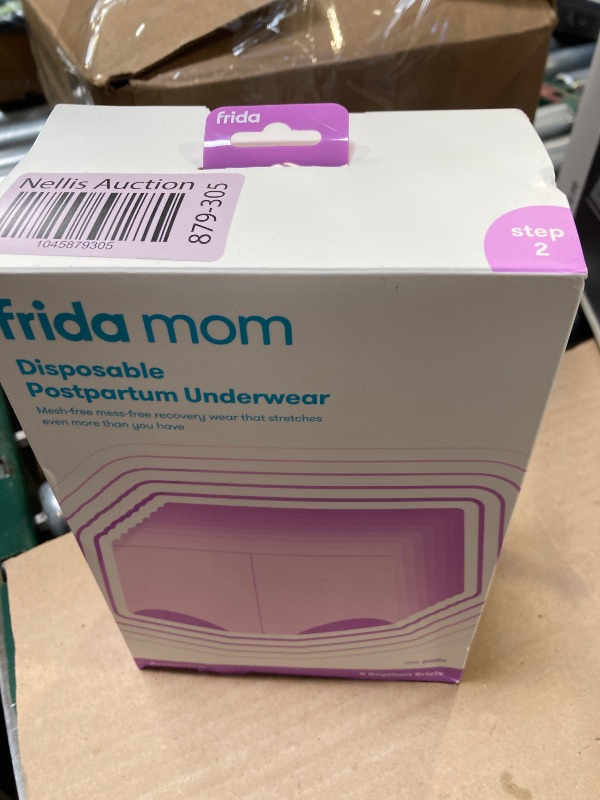 Photo 1 of Frida Mom Women's Postpartum Underwear, Disposable Boyshort Underwear, Seamless with Stretchy Support, Postpartum Essentials, Size Petite (Waist 23"-34" Stretched), 8 Count Feminine Care, Grey