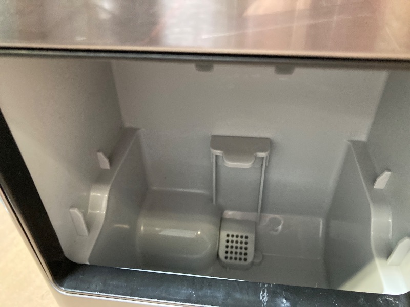 Photo 1 of HiCOZY Ice Maker Countertop,Ice in 6 Mins, 24 lbs/Day, Portable & Compact Gift with Self-Cleaning,for Apartment/Under Cabinet/Kitchen/Office/Camping/RV/Home Bar(Black Gray)