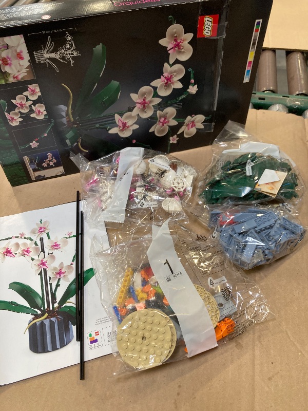 Photo 1 of LEGO Botanicals Orchid - Artificial, Fake Indoor Flowers Building Set for Home, Kitchen, Desk Decoration, Adults Ages 18+ - Gift for Graduation - 10311