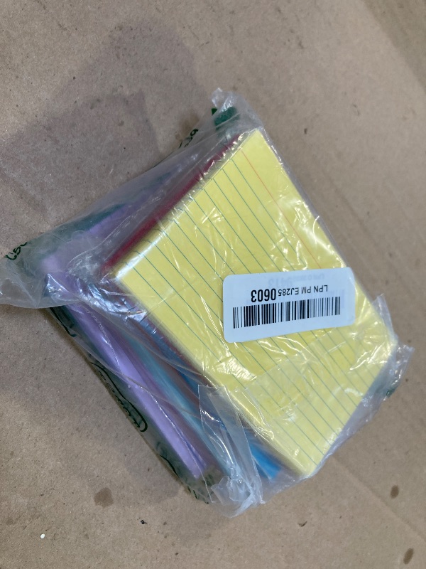 Photo 1 of (16 Pack) Lined Sticky Notes 3x3 in Post Ruled Stickies Super Sticking Power Memo Pads Bright Colors