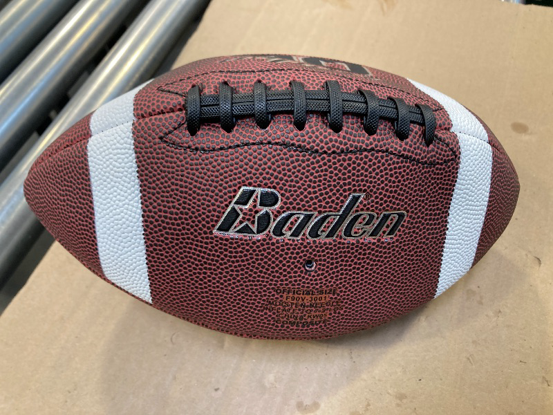 Photo 1 of Baden Composite Football | Cushioned Cover for Durability | SureGrip Graphics for Consistent Grip | Ideal for Backyard Play and Flag Football