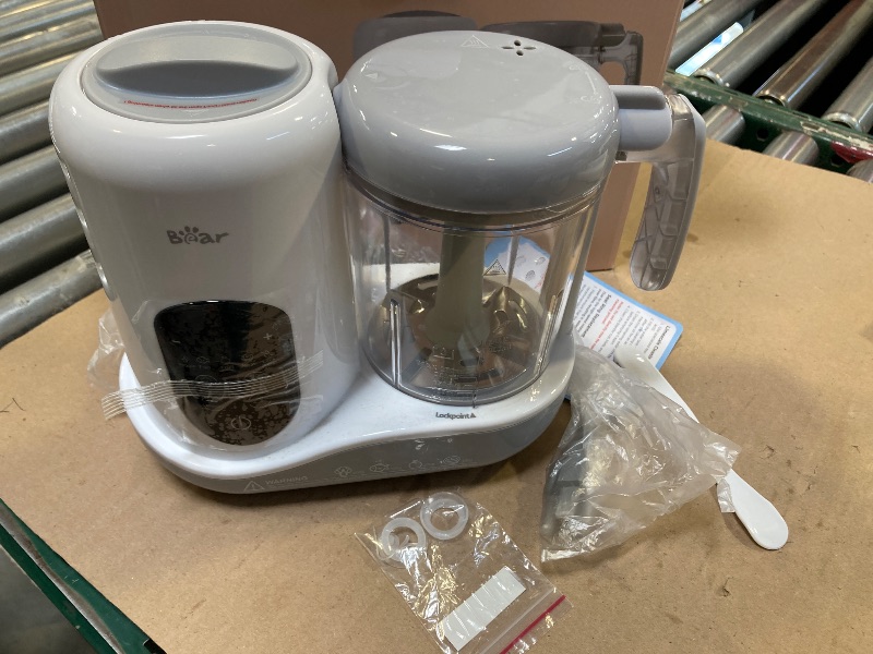 Photo 1 of BEAR 2024 Baby Food Maker | One Step Baby Food Processor Steamer Puree Blender | Auto Cooking & Grinding | Baby Food Puree Maker with Self Cleans | Touch Screen Control, White