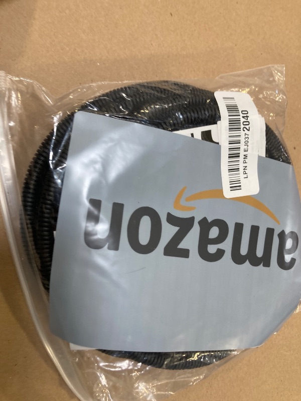 Photo 1 of ZhiYo 20FT 1/4” Wire Loom Split Tubing Auto Wire Conduit Flexible Cover | High Temperature Heat Resistant -40F to 257F | Plastic Cover for Electrical Wires & Cables, Black