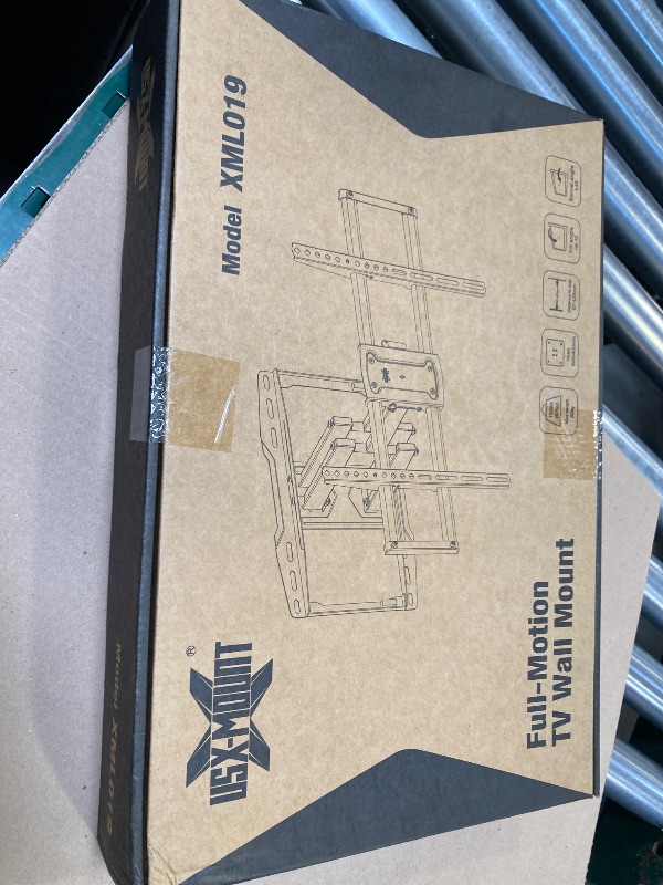 Photo 1 of USX Mount Full Motion TV Wall Mount for 42-85 inch, TV Mount Swivel and Tilt,Wall Mount Bracket with Dual Articulating Arms Up to 132lbs, VESA 600x400mm, 16" Wood Studs, UL Listed XML019