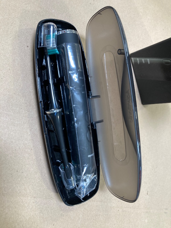 Photo 1 of Aquasonic Black Series Ultra Whitening Toothbrush – ADA Accepted Electric Toothbrush- 8 Brush Heads & Travel Case – 40,000 VPM Electric Motor & Wireless Charging - 4 Modes w Smart Timer