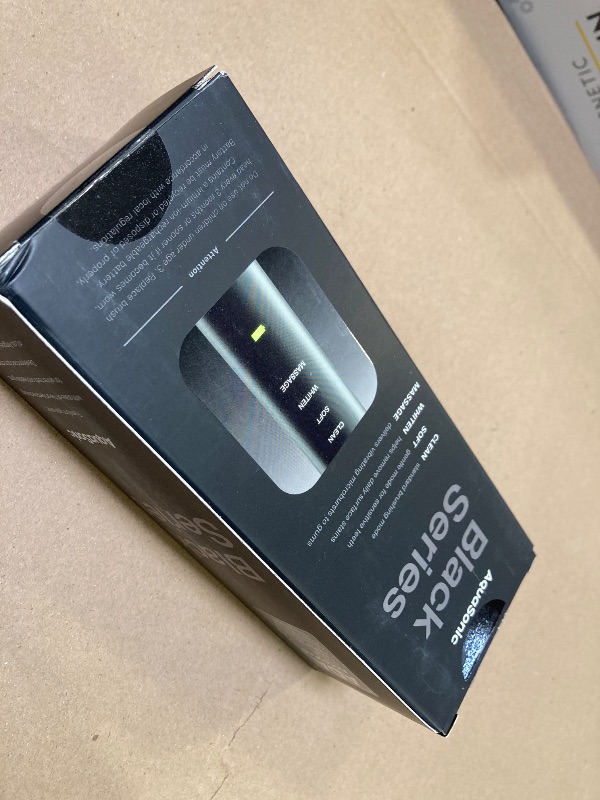 Photo 1 of Aquasonic Black Series Ultra Whitening Toothbrush – ADA Accepted Electric Toothbrush- 8 Brush Heads & Travel Case – 40,000 VPM Electric Motor & Wireless Charging - 4 Modes w Smart Timer