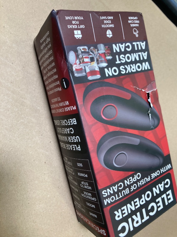 Photo 1 of Electric Can Opener, Smooth Edge Automatic One-Touch Food-Safe Can Openers for Kitchen