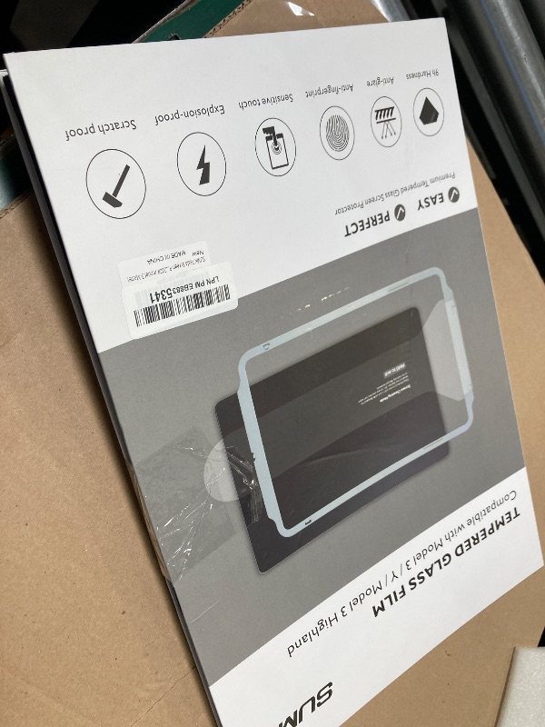 Photo 1 of SUMK Tempered Glass Screen Protector for Tesla Model Y Juniper Accessories 2026 & for Tesla Model 3 Highland Accessories 2024 2025 [Anti-glare & No-fingerprint & 9H] 15.4 Inches - 2pcs [Matte]