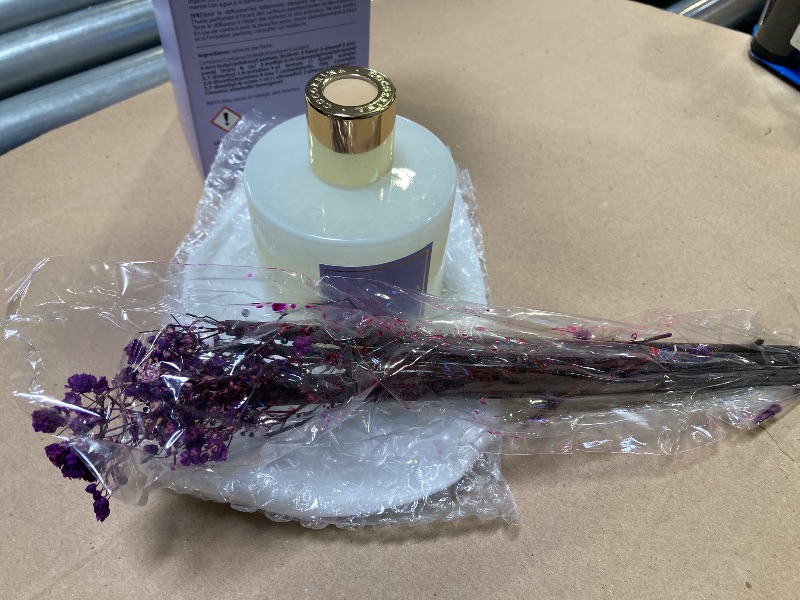 Photo 1 of Cocorrína Premium Reed Diffuser Set with Preserved Baby's Breath & Cotton Stick Lavender Thyme | 6.7oz Scent Fragrance Lavender Oil Diffuser for Bedroom Bathroom Home Décor