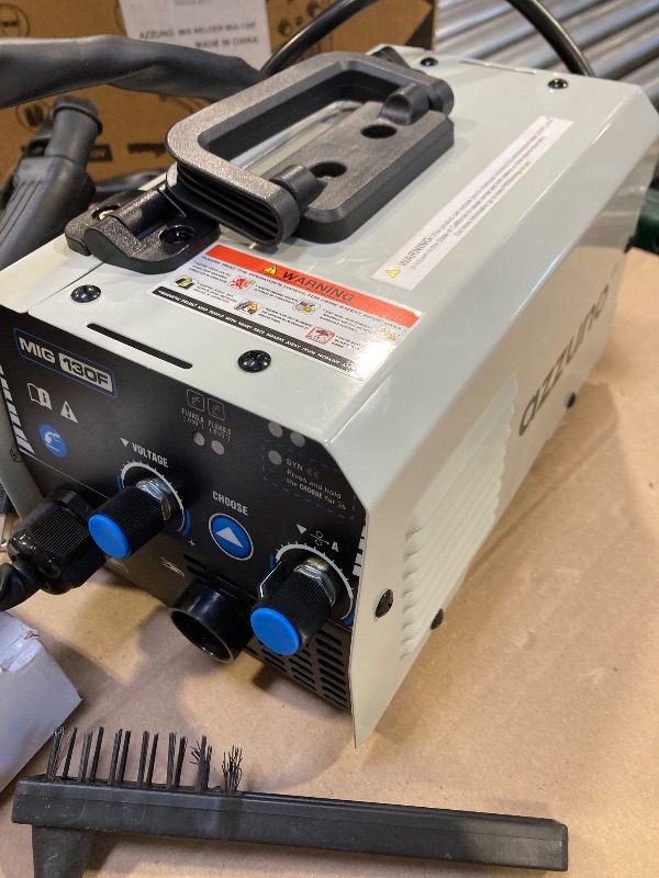 Photo 1 of AZZUNO MIG Welder,Flux Core Welder Machine 110V 130Amp, Gasless MIG Welding Machine IGBT Inverter Welder Portable Wire Feed Welder (110V)