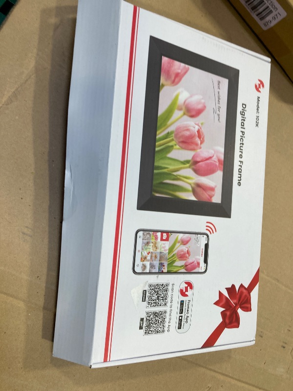 Photo 1 of Frameo 10.1 Inch WiFi Digital Picture Frame, 1280x800 HD IPS Touch Screen Photo Frame Electronic, 32GB Memory, Auto-Rotate, Wall Mountable, Share Photos/Videos Instantly via Frameo App from Anywhere