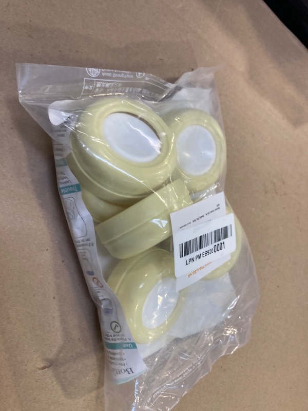Photo 1 of Maymom Screw Lids Aka Travel Caps with Rewritable Sealing Disc Compatible with Avent, Maymom Wide Mouth Bottles; Cap Replace Avent Natural Bottle Sealing Ring and Sealing Disc, 6pcs. (Yellow)