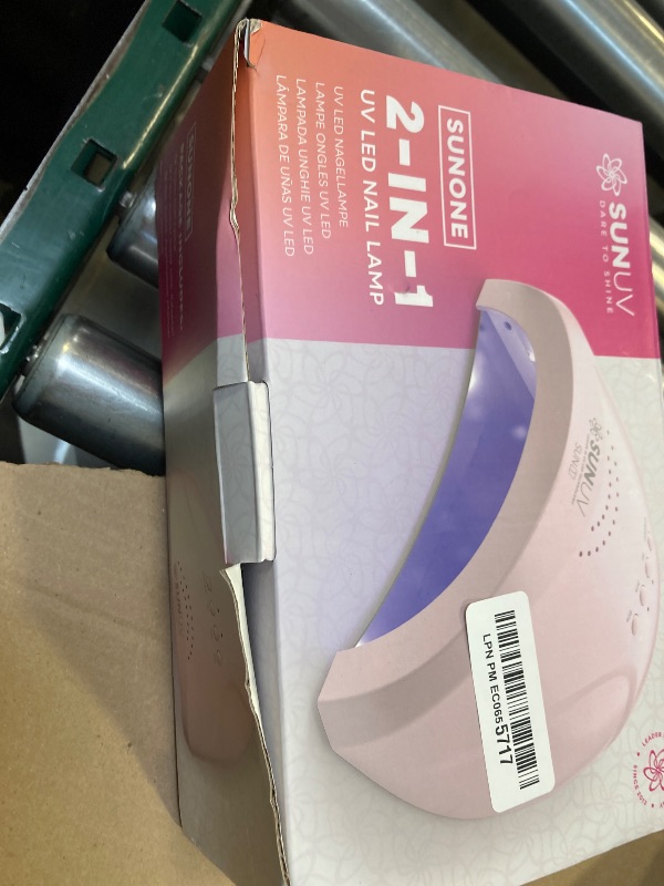 Photo 1 of SUNUV UV Light for Gel Nails, UV Dryer for Gel Polish with 3 Timer Settings Professional LED Nail Lamp Art Tools Auto Sensor SUNone Pink