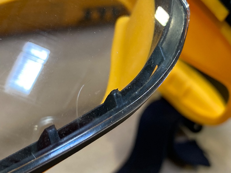 Photo 1 of DEWALT DPG82-11 Concealer Clear Anti-Fog Dual Mold Safety Goggle, Clear Lens, 1 Pair