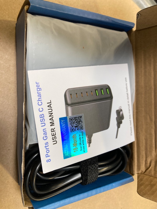 Photo 1 of 500W USB C Charger Block, 8-Port USB C Charging Station Fast Charging PD 120W PC Laptop Charger Adapter Compatible with MacBook Pro/Air/All iPad,DELL, iPhone 16/15/14/13/Pro Max/Galaxy Note